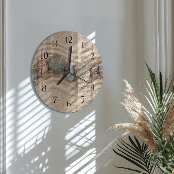 Reloj de pared redondo Piedras Arena