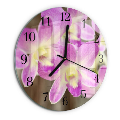 Reloj de pared redondo Flores
