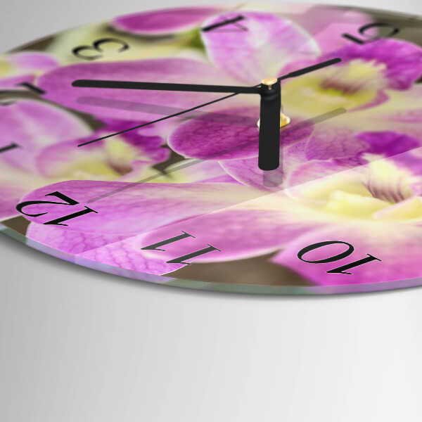Reloj de pared redondo Flores
