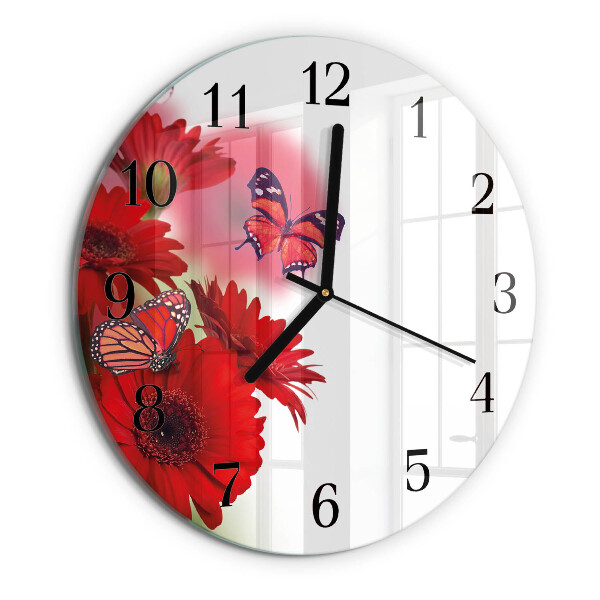 Reloj de pared redondo Gerbera