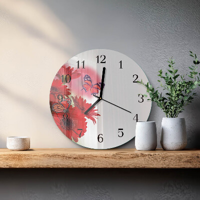 Reloj de pared redondo Gerbera
