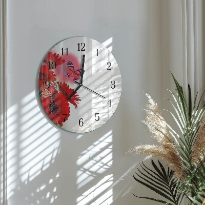 Reloj de pared redondo Gerbera