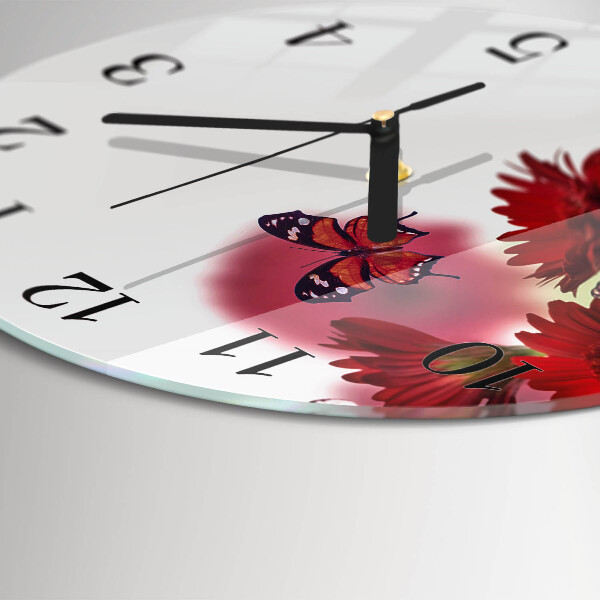 Reloj de pared redondo Gerbera