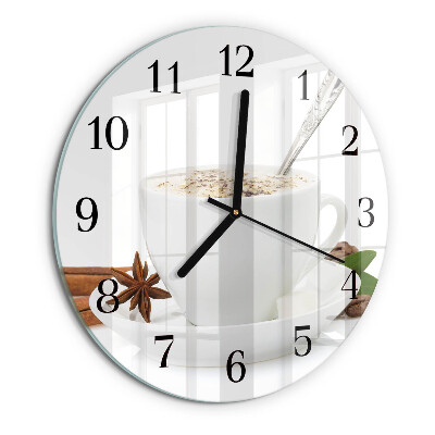Reloj de pared redondo Una taza de anís