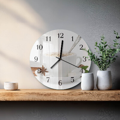 Reloj de pared redondo Una taza de anís