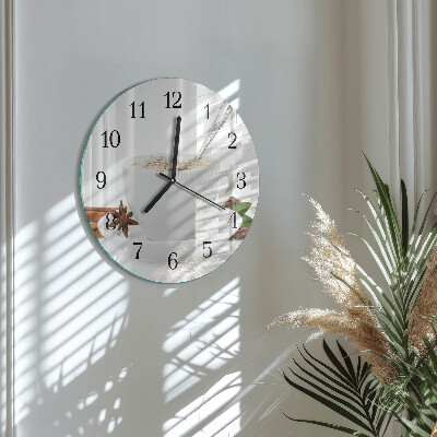 Reloj de pared redondo Una taza de anís