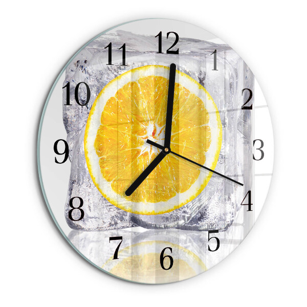 Reloj de pared redondo Helado de naranja