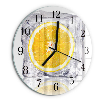 Reloj de pared redondo Helado de naranja
