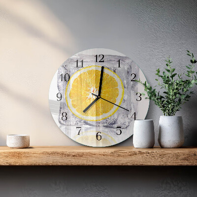Reloj de pared redondo Helado de naranja