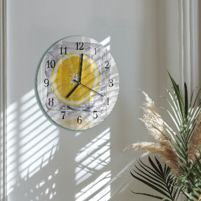 Reloj de pared redondo Helado de naranja