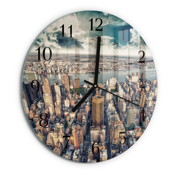 Reloj de pared redondo Nueva York