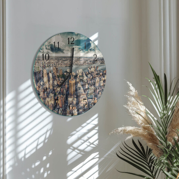 Reloj de pared redondo Nueva York