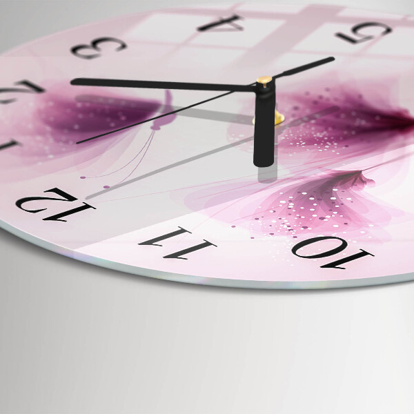 Reloj de pared redondo Flores