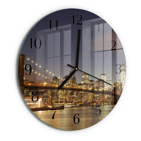 Reloj de pared redondo Luz nocturna
