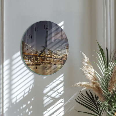 Reloj de pared redondo Luz nocturna