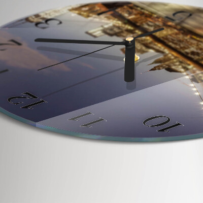 Reloj de pared redondo Luz nocturna