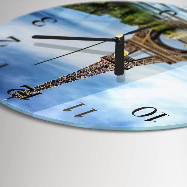 Reloj de pared redondo Torre Eiffel