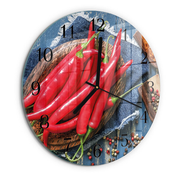 Reloj de pared redondo Ají picante