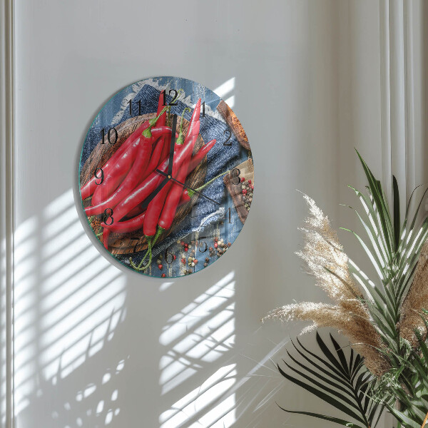 Reloj de pared redondo Ají picante