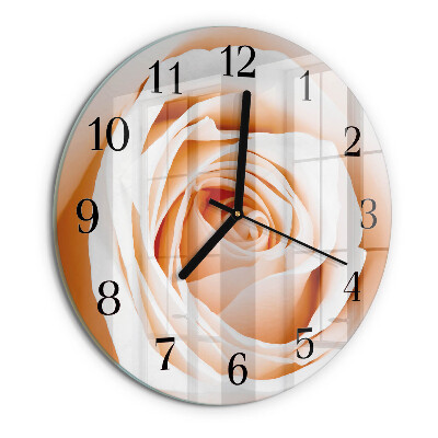 Reloj de pared redondo Rosa