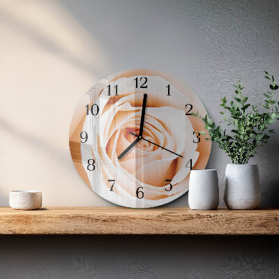 Reloj de pared redondo Rosa