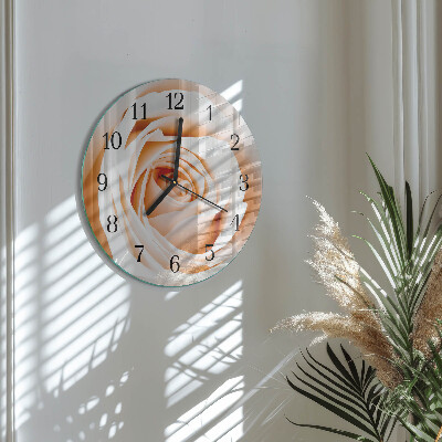Reloj de pared redondo Rosa