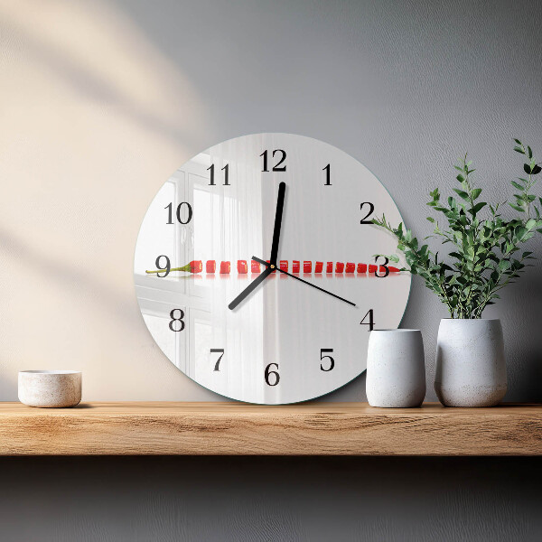 Reloj de pared redondo Ají picante