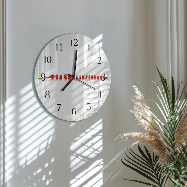 Reloj de pared redondo Ají picante
