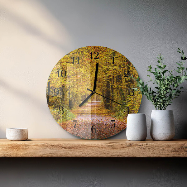 Reloj de pared redondo Sendero forestal