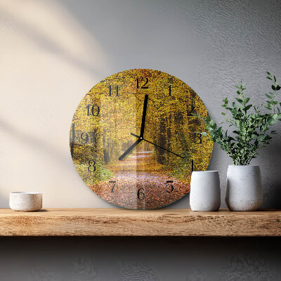 Reloj de pared redondo Sendero forestal