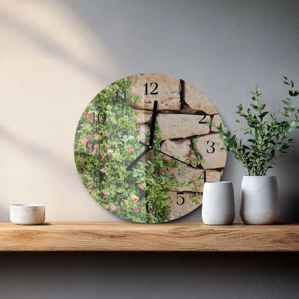 Reloj de pared redondo Piedras naturales