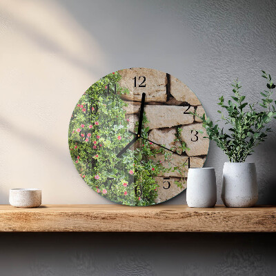 Reloj de pared redondo Piedras naturales