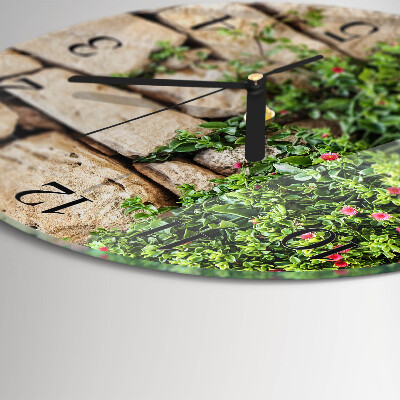 Reloj de pared redondo Piedras naturales