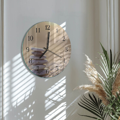 Reloj de pared redondo Piedras