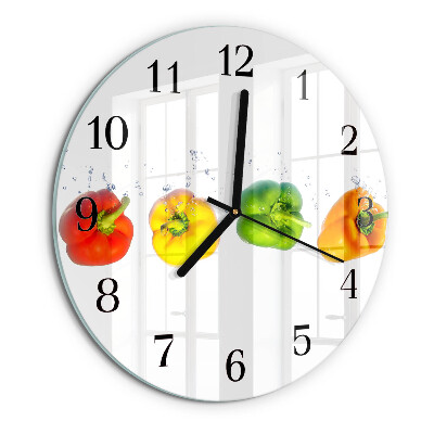 Reloj de pared redondo Pimienta