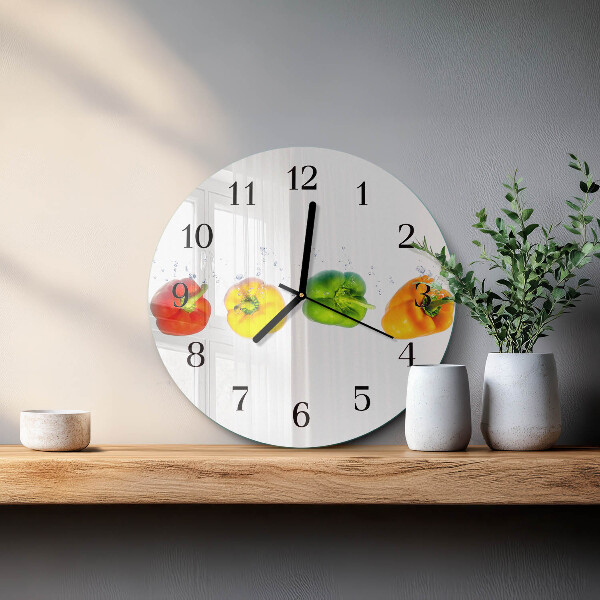 Reloj de pared redondo Pimienta