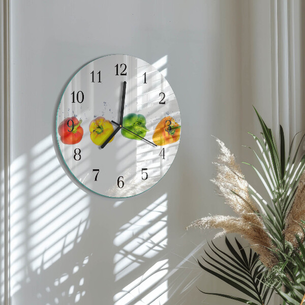 Reloj de pared redondo Pimienta