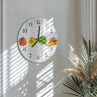 Reloj de pared redondo Pimienta
