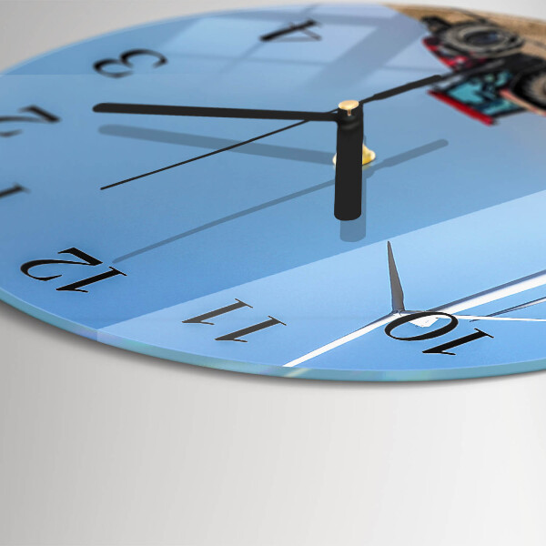 Reloj de pared redondo Campo de tractores