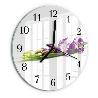 Reloj de pared redondo Flores