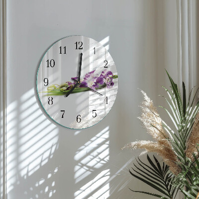 Reloj de pared redondo Flores