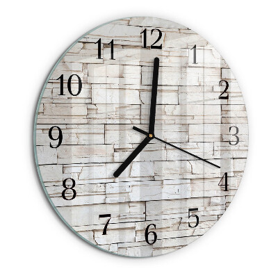 Reloj de pared redondo Escoria de huella
