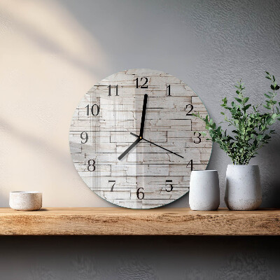 Reloj de pared redondo Escoria de huella