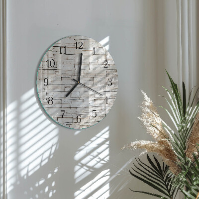 Reloj de pared redondo Escoria de huella