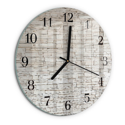 Reloj de pared redondo Escoria de huella