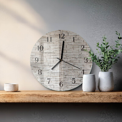 Reloj de pared redondo Escoria de huella