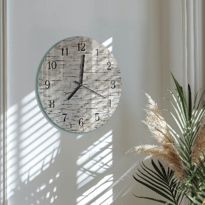 Reloj de pared redondo Escoria de huella