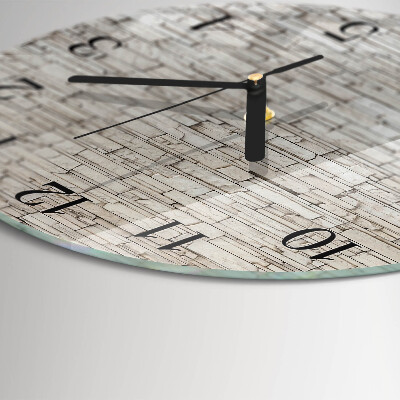 Reloj de pared redondo Escoria de huella