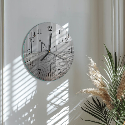 Reloj de pared redondo Muelle