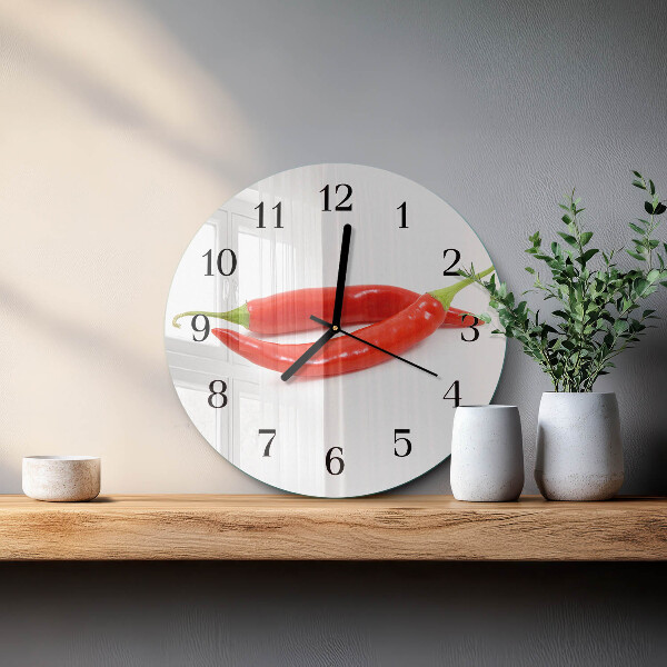 Reloj de pared redondo Ají picante